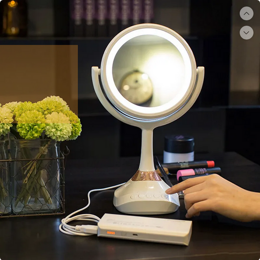 Double-sided Vanity Portable Desk Mirror