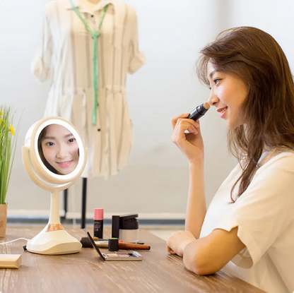 Double-sided Vanity Portable Desk Mirror