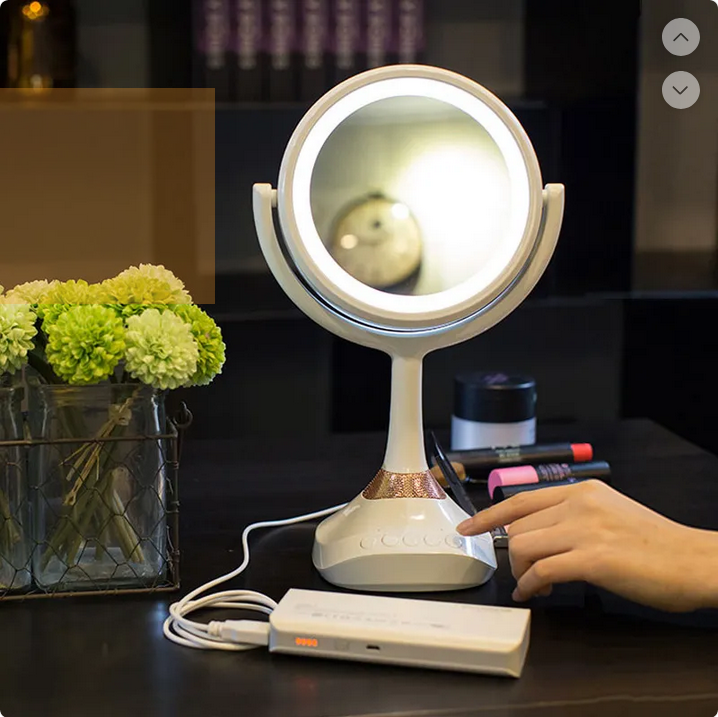 Double-sided Vanity Portable Desk Mirror